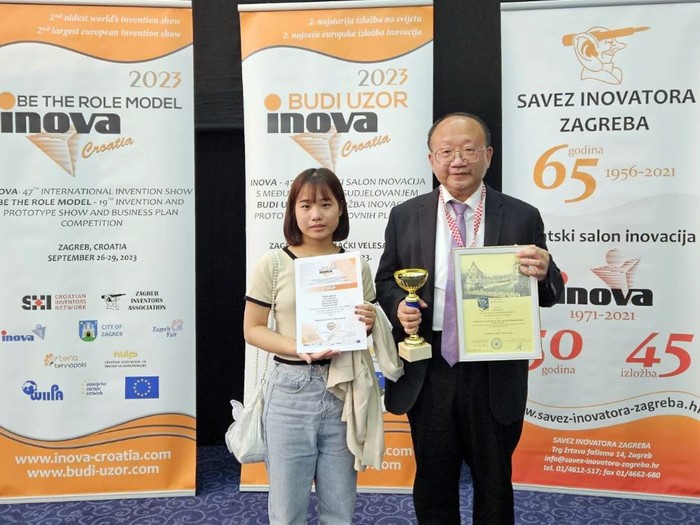 林宗新參加2023年克羅埃西亞INOVA國際發明展榮獲金牌，展現優異研發實力。