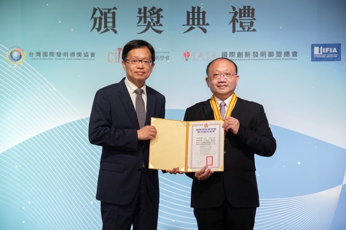 林宗新副教授獲頒2022年第18屆國際傑出發明家學術國光獎章。